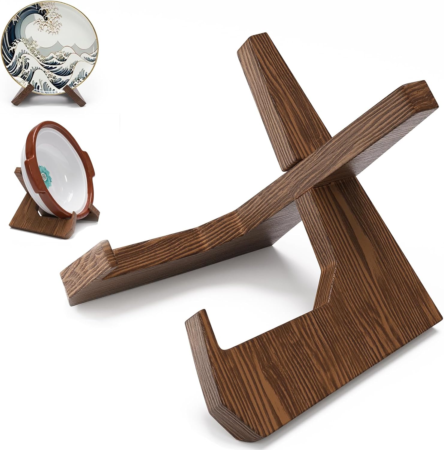 Display Stand Wood - Large Wooden Bowl Stands for Display,