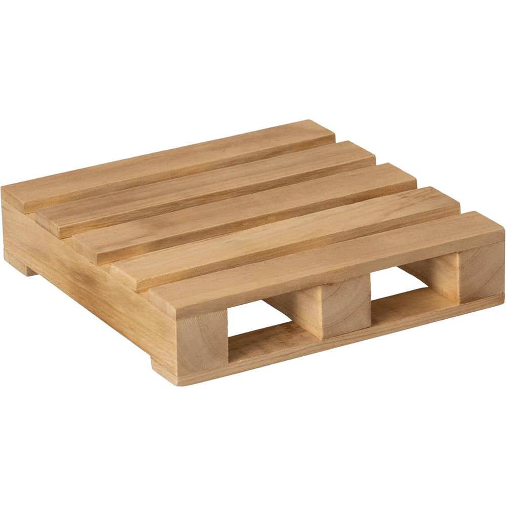 Display Stand Wood - 13-inch Rustic Wooden Pallet Display Stand