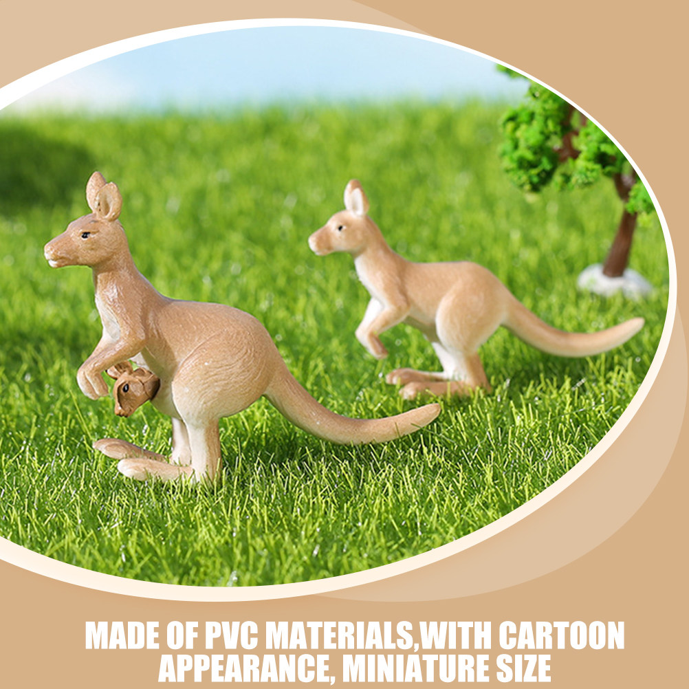 Landscape Bonsai Garden - 4Pcs Mini Kangaroo Ornament Micro Landscape