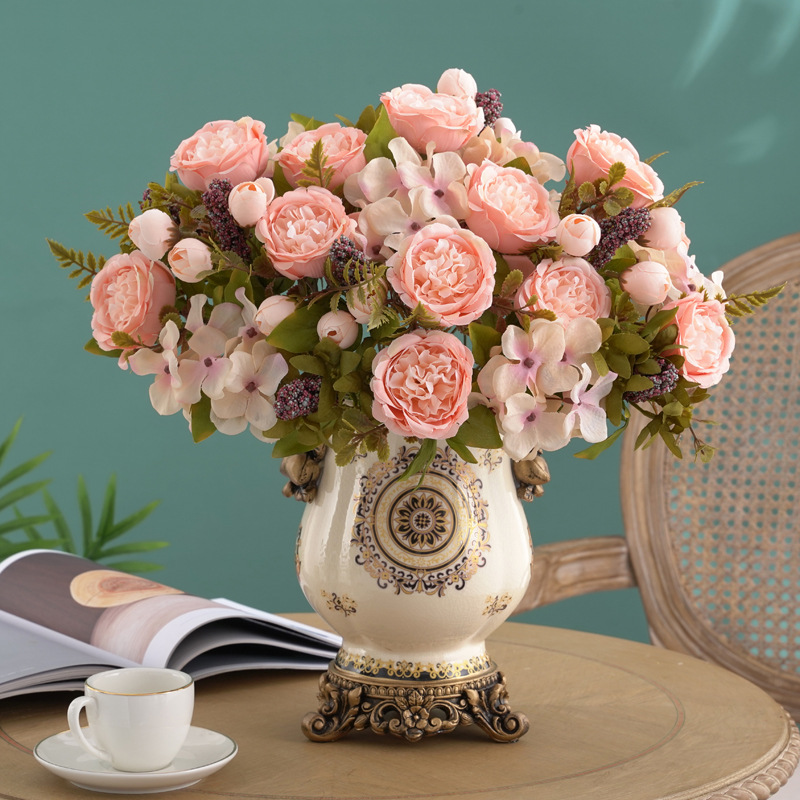 Bonsai Garden For Sale - Artificial Flower Silk Hydrangea Peony Outdoor