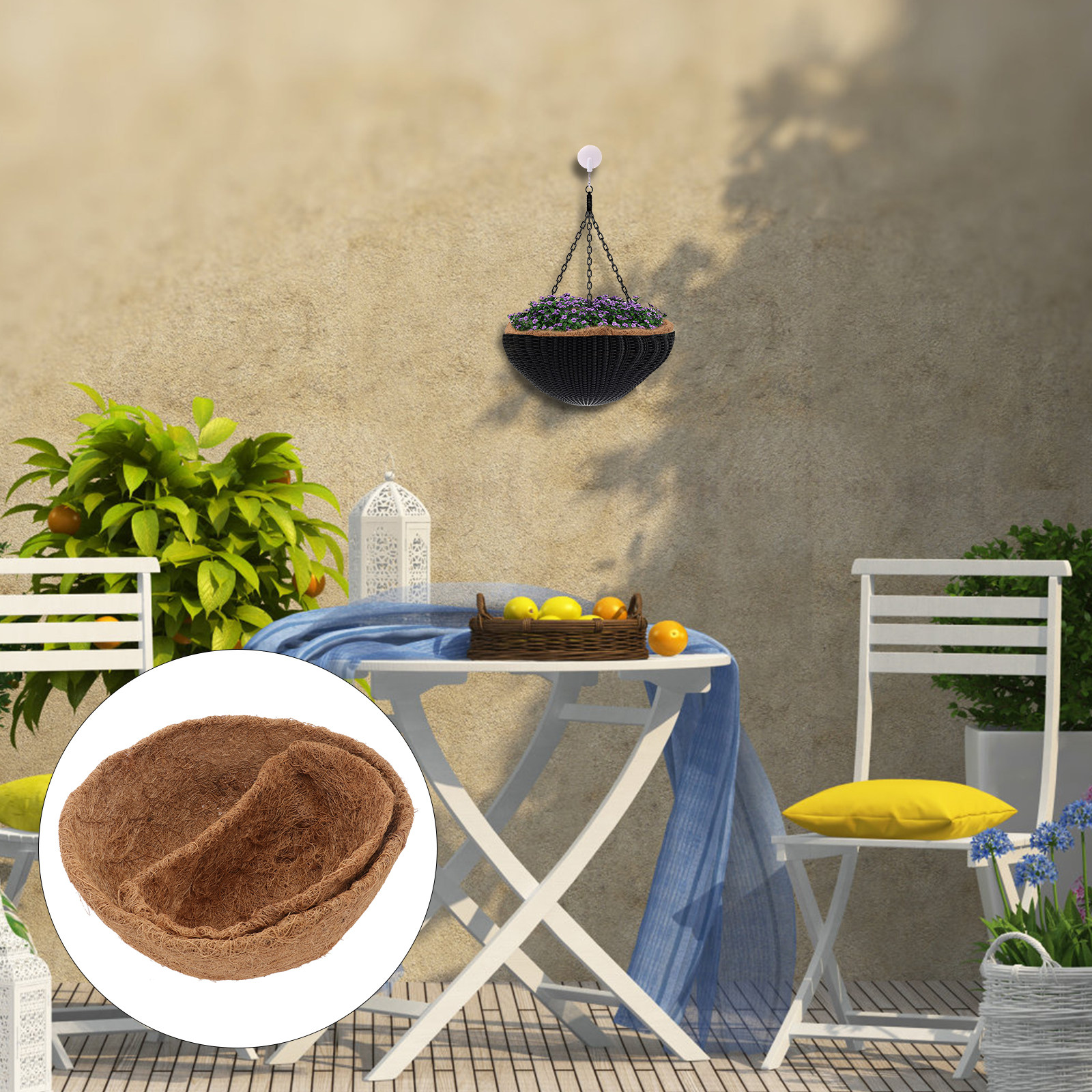 Bonsai Garden Shop - 4Pcs Natural Coconut Fiber Flowerpot Liner