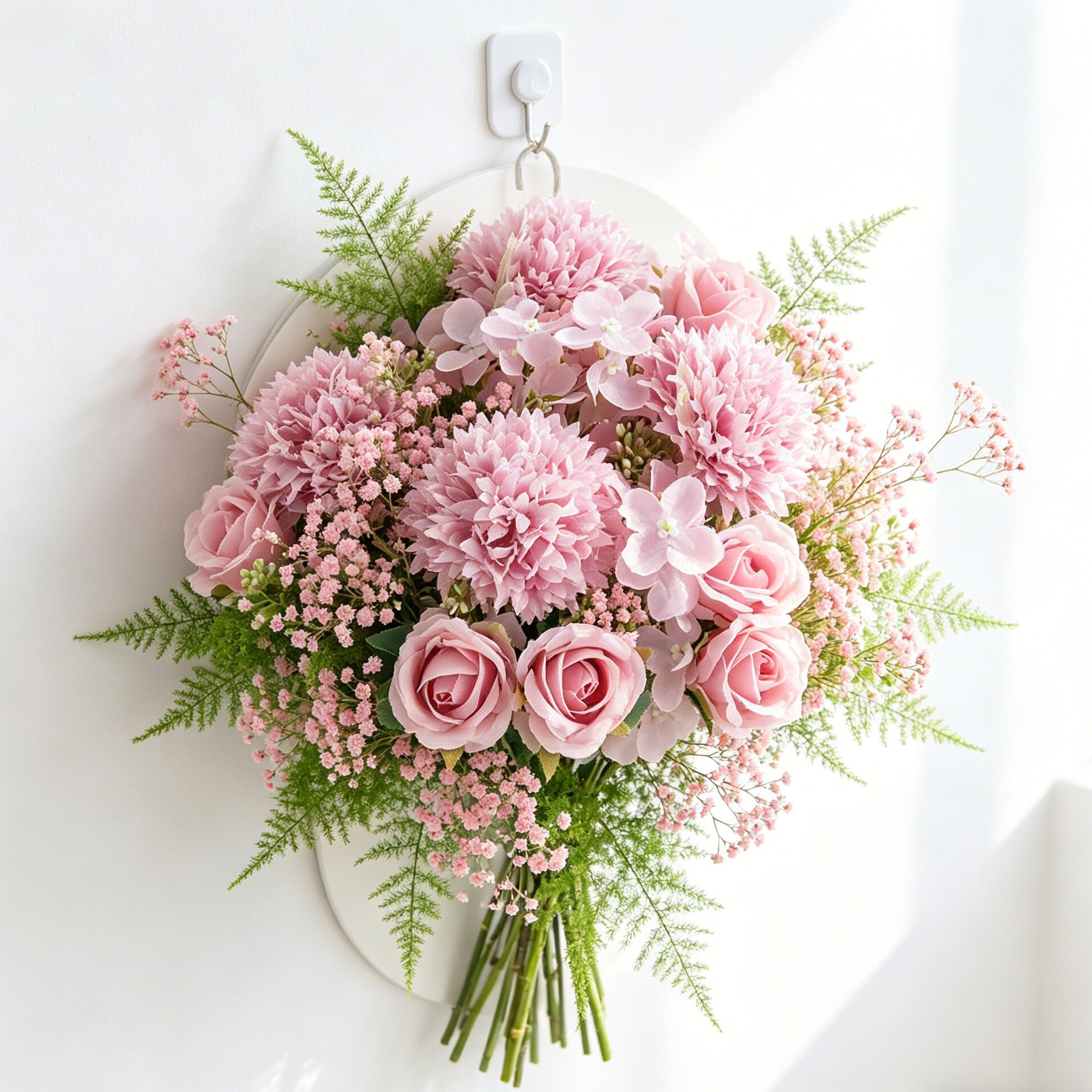 Bonsai Garden Festival - Artificial Flower Silk Rose Wedding Wreath