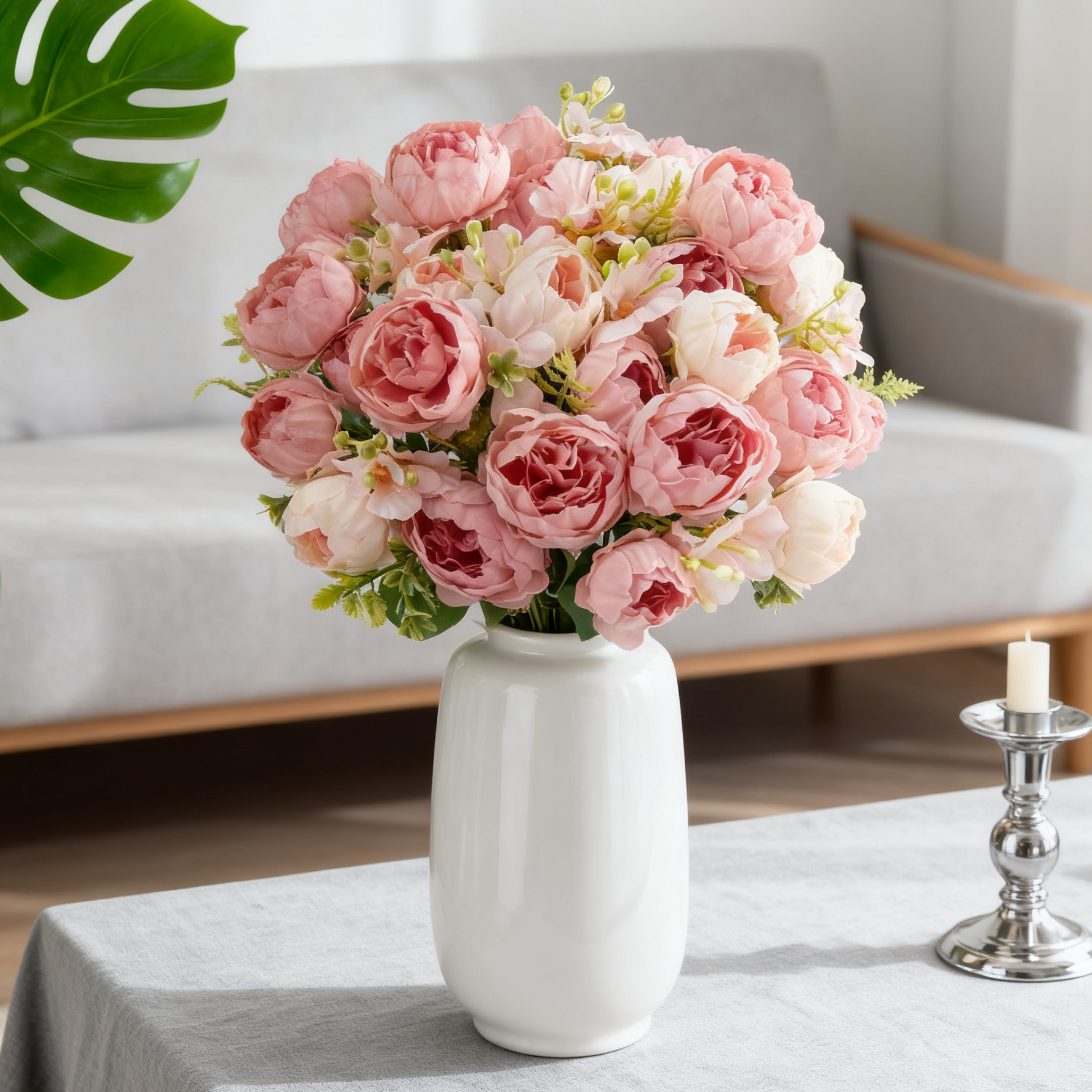 Artificial Flower Silk Peony R - Bonsai Garden For Sale のレビューと価格