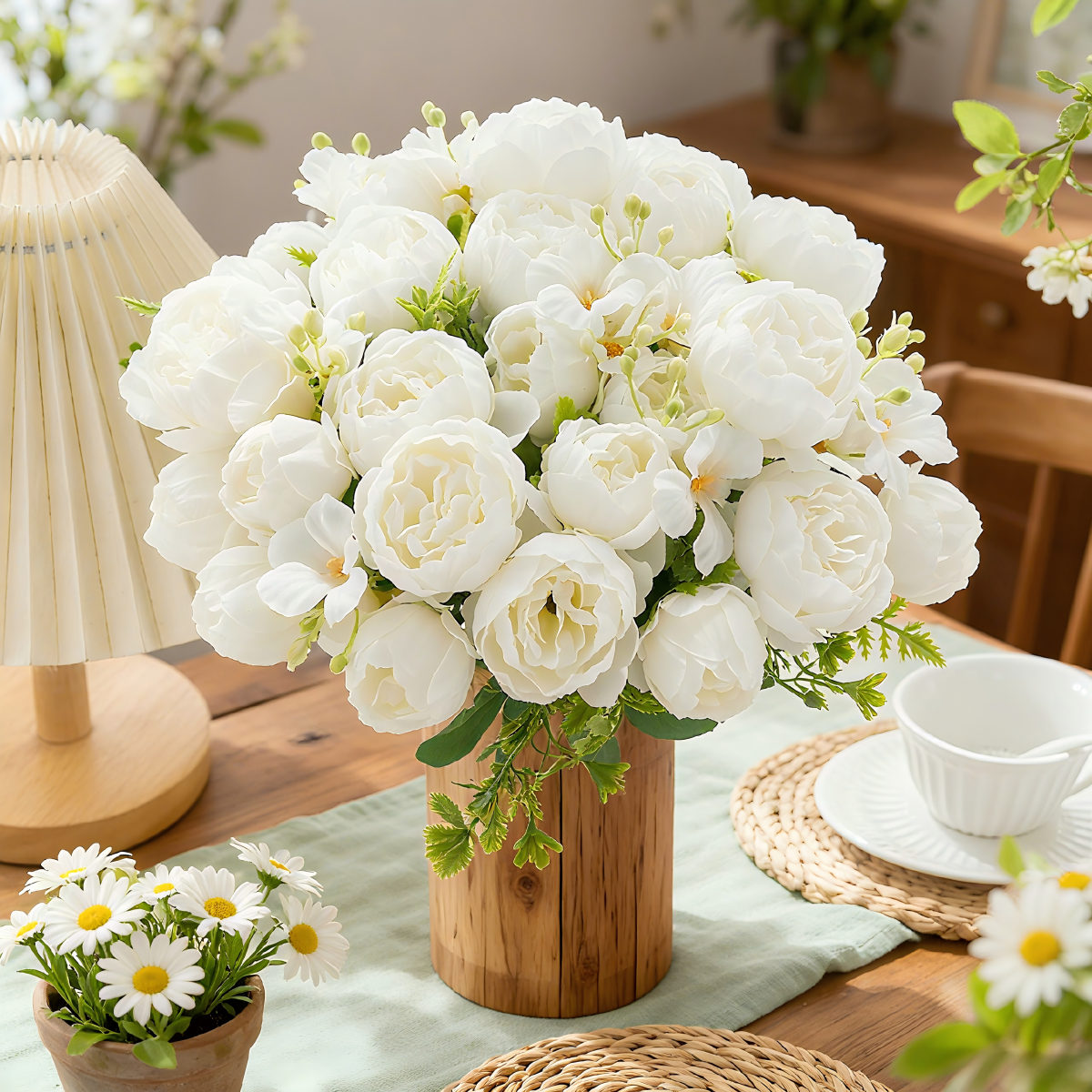 Artificial Flower Silk Peony R - Bonsai Garden For Sale のレビューと価格