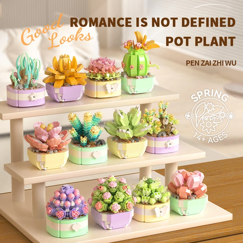 Flower Succulents Building Blo - Bonsai Garden Pot のレビューと価格