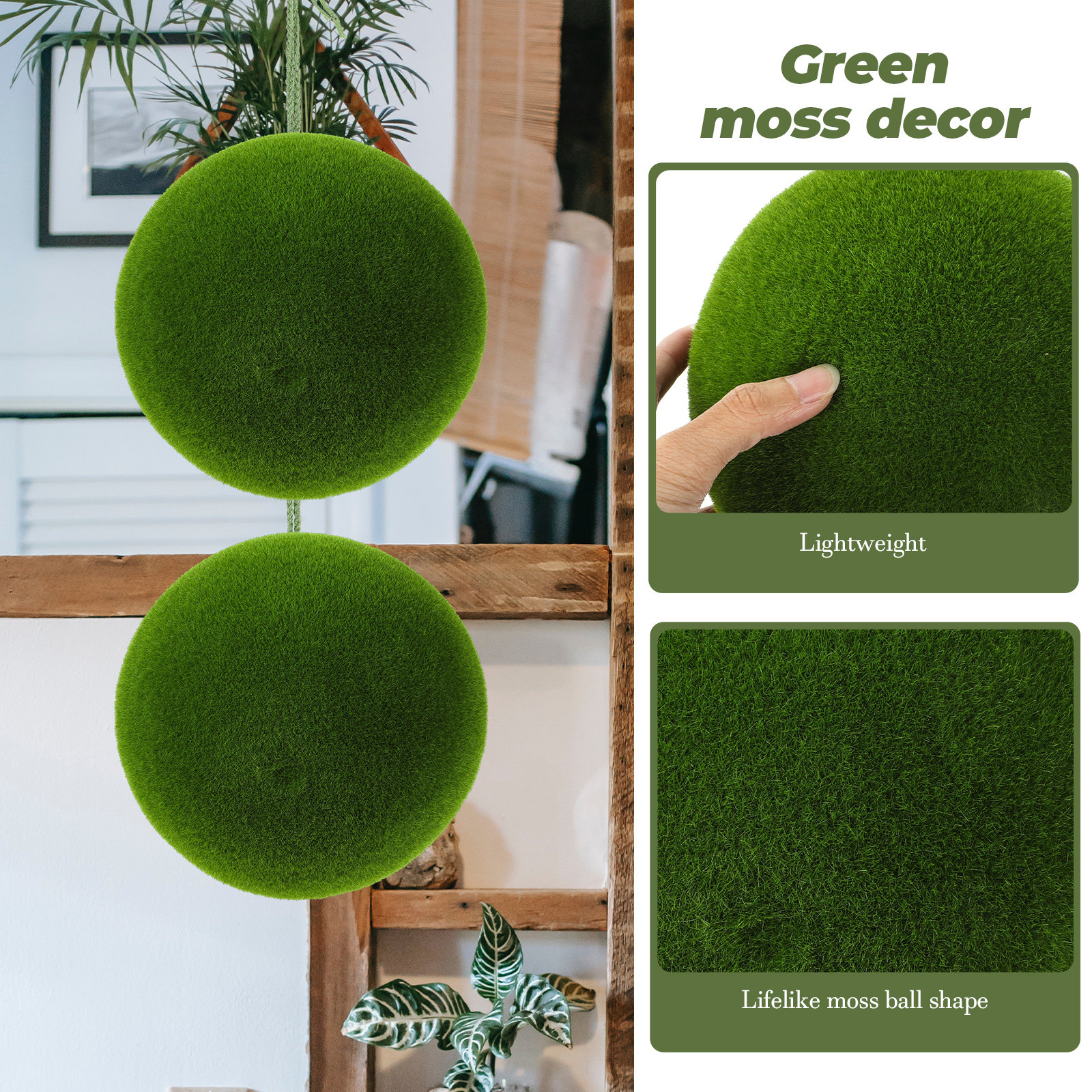 Realistic Artificial Moss Ball - Bonsai Garden Shop のレビューと価格