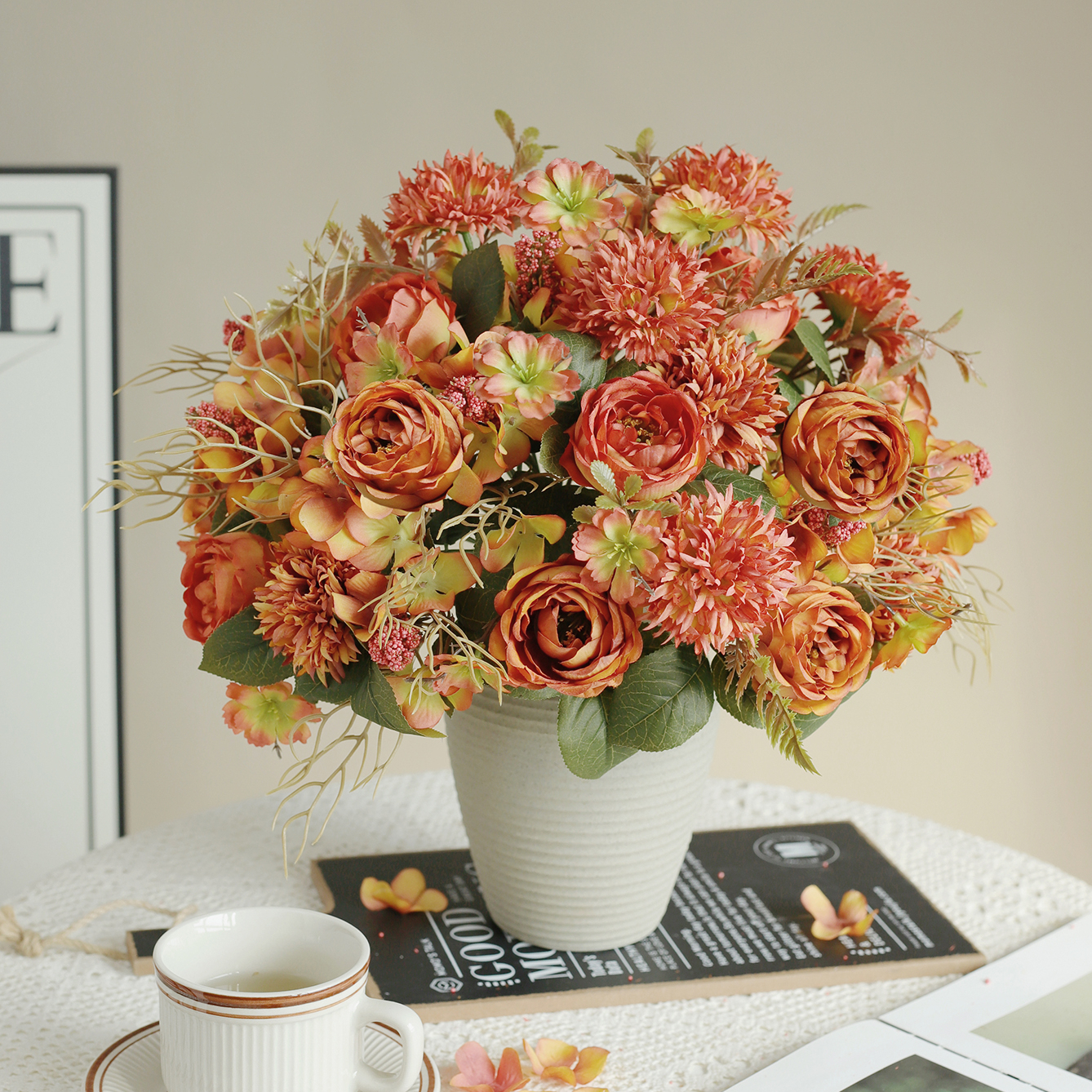 Artificial Flower Rose Decor W - Bonsai Garden For Sale のレビューと価格
