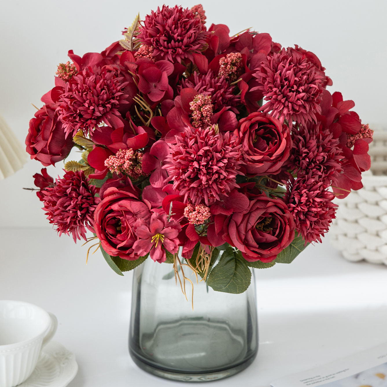 Artificial Flower Rose Decor W - Bonsai Garden For Sale のレビューと価格