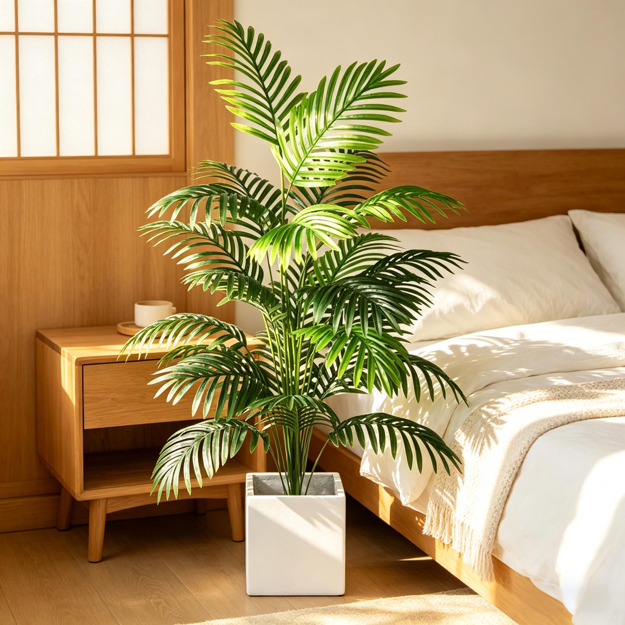 Plastic Green Fake Areca Palm  - Bonsai Garden Indoor のレビューと価格