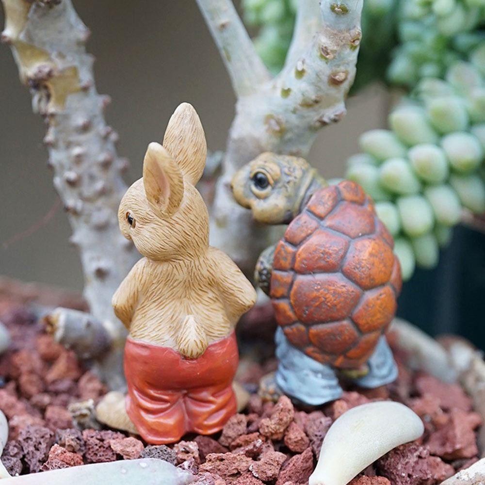 Multicolor Cartoon Rabbit Figu - Landscape Bonsai Garden のレビューと価格