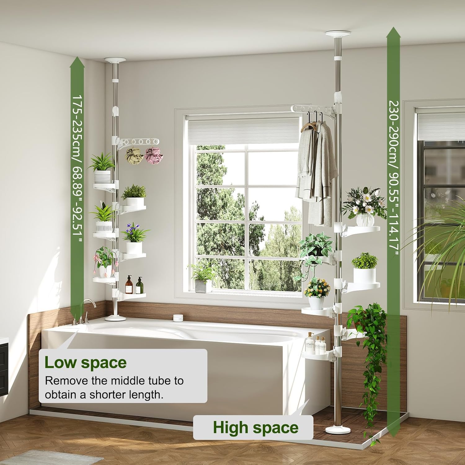 7-Layer Adjustable Plant Stand - Display Stand Wood のレビューと価格