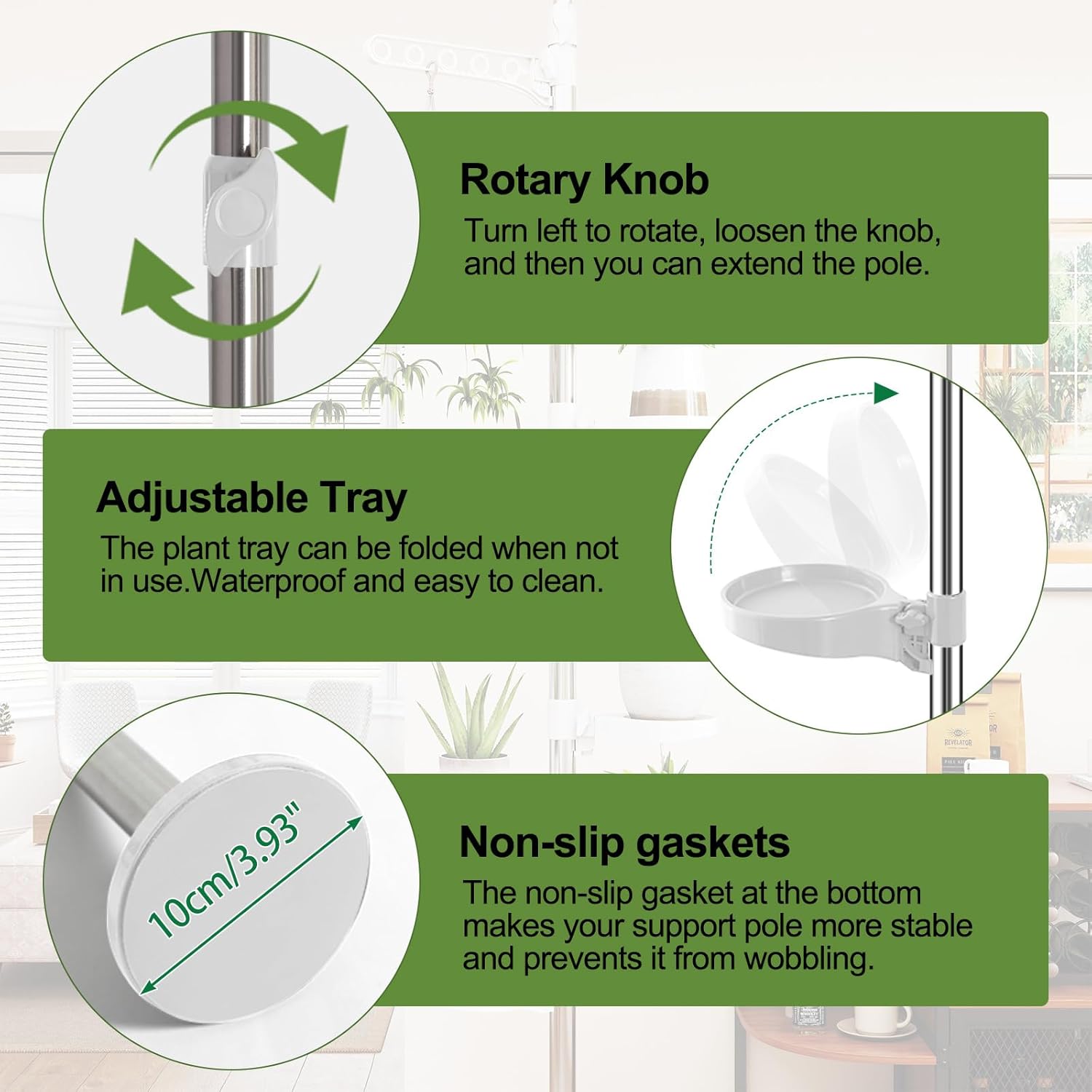 7-Layer Adjustable Plant Stand - Display Stand Wood のレビューと価格
