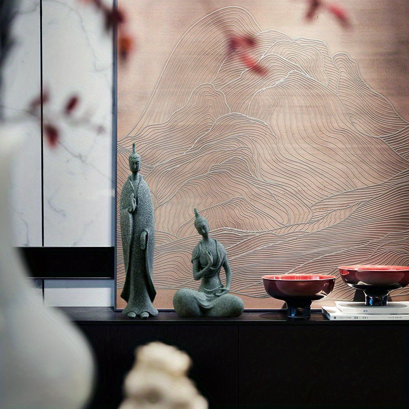 Mini Buddhist Monks Figurines  - Bonsai Garden Zen のレビューと価格