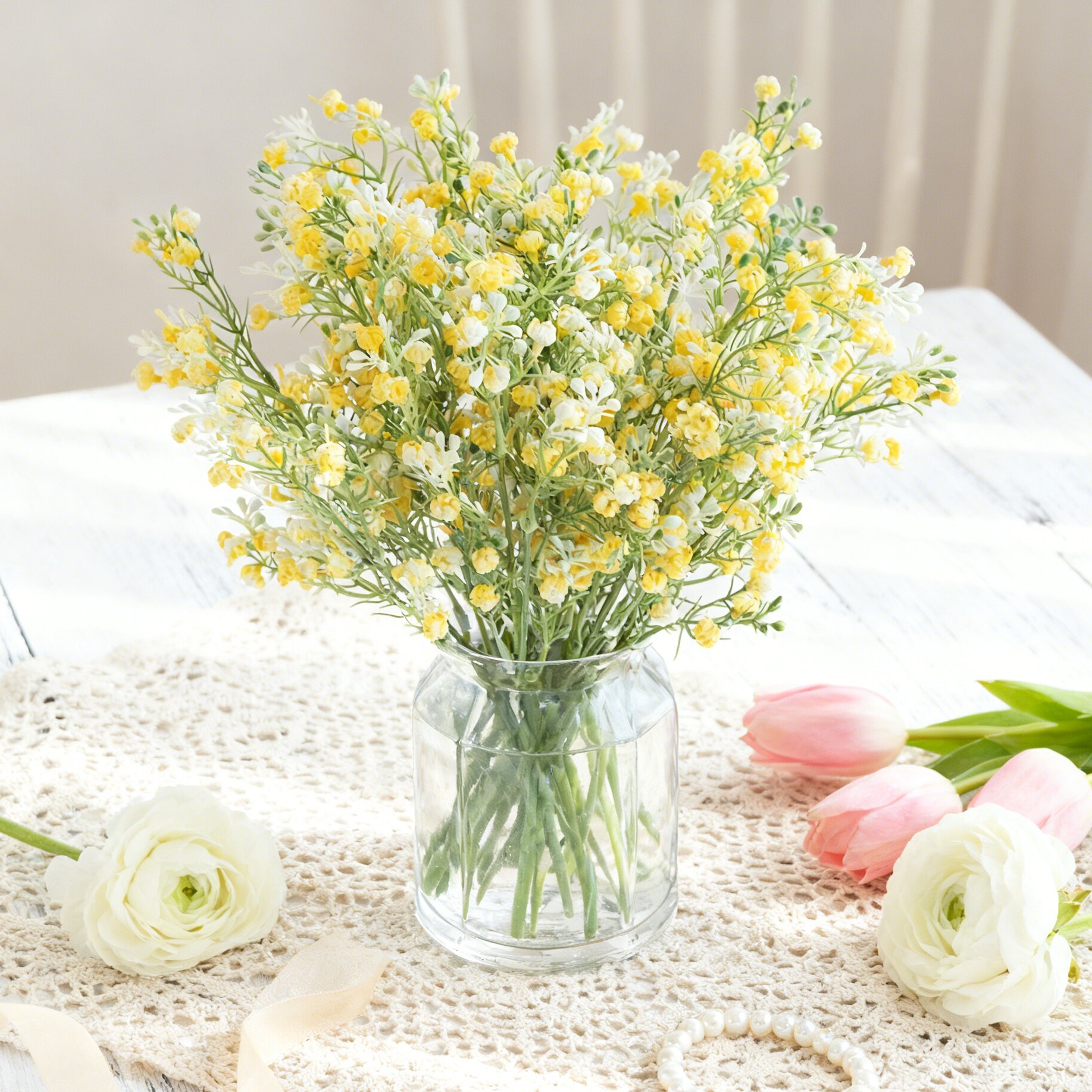 Artificial Flower Plant Gypsop - Bonsai Garden Festival のレビューと価格