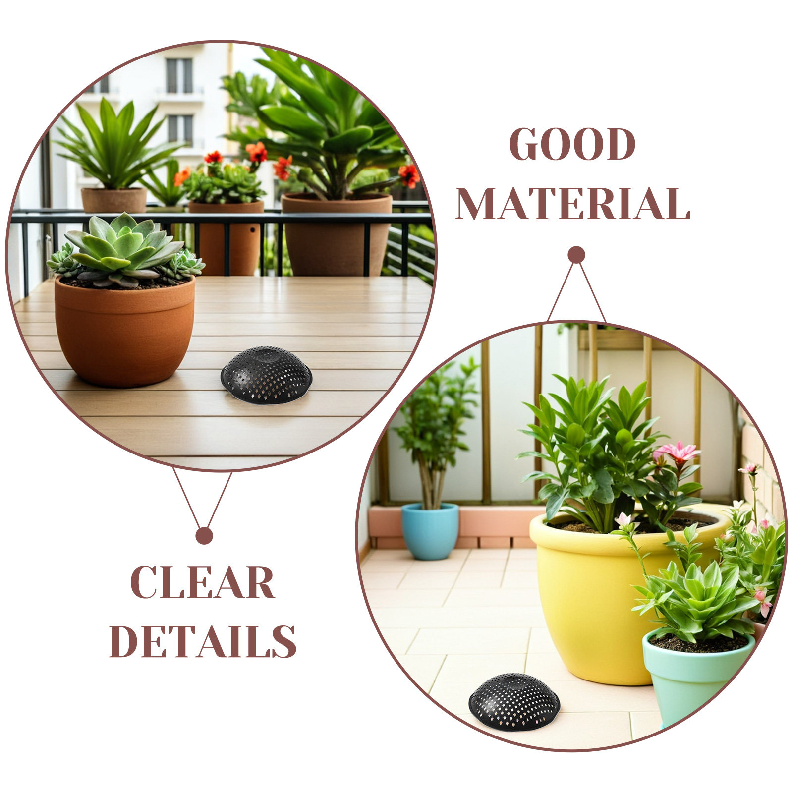 10Pcs Flower Pot Hole Mesh Pad - Bonsai Garden Pot のレビューと価格