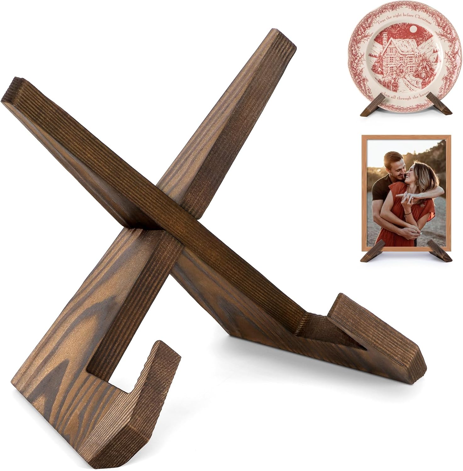 Plate Stand for Display, 6.5 I - Display Stand Wood のレビューと価格
