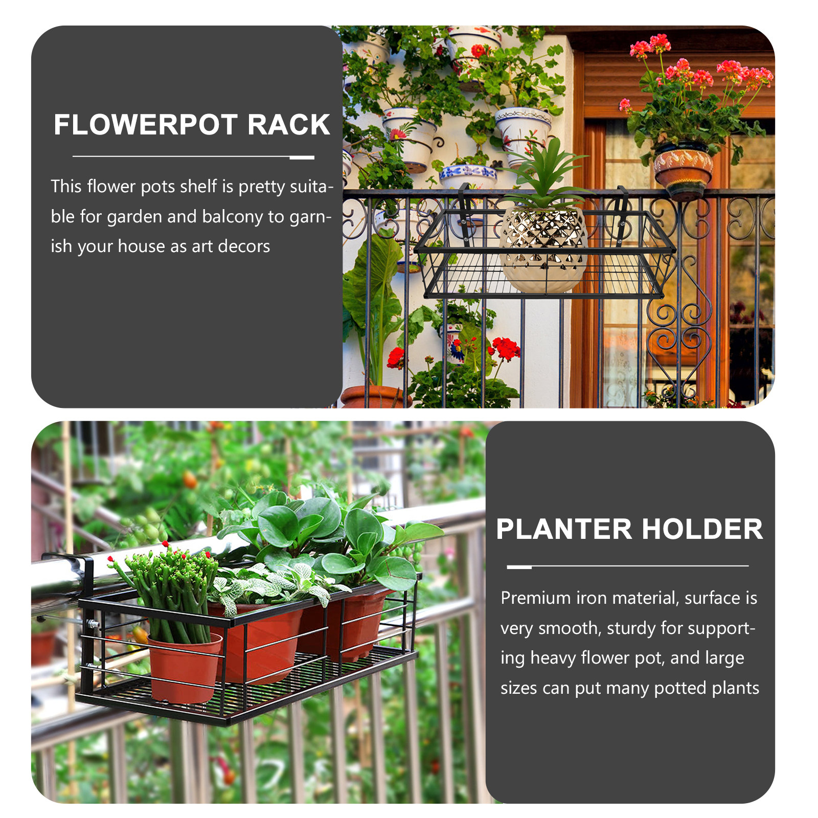 1Pcs Premium Iron Hanging Flow - Bonsai Garden Pot のレビューと価格