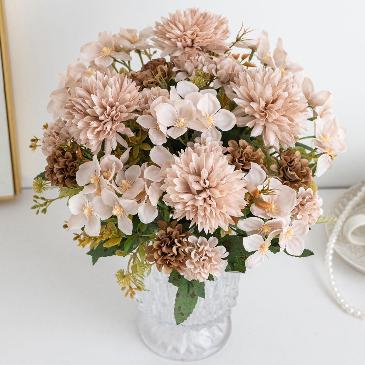 Artificial Flower Silk Hydrang - Bonsai Garden Festival のレビューと価格