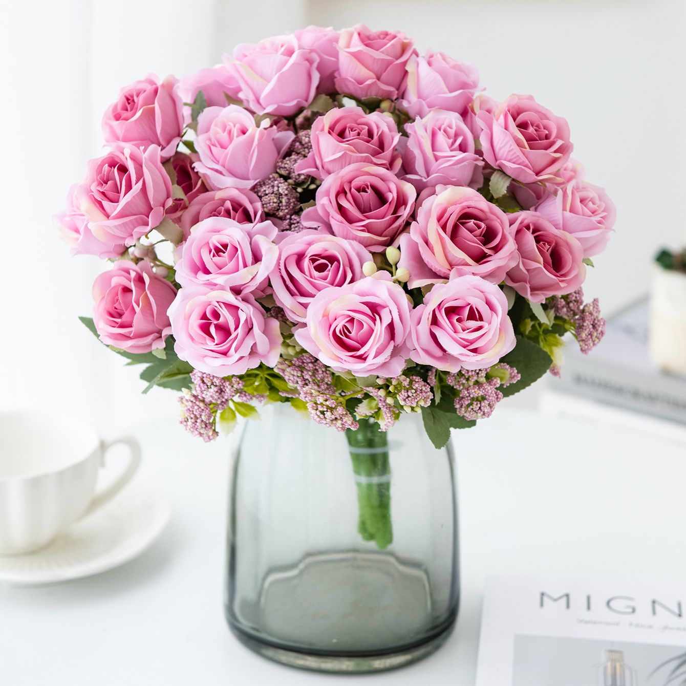 Artificial Flower Silk Rose Bo - Bonsai Garden For Sale のレビューと価格