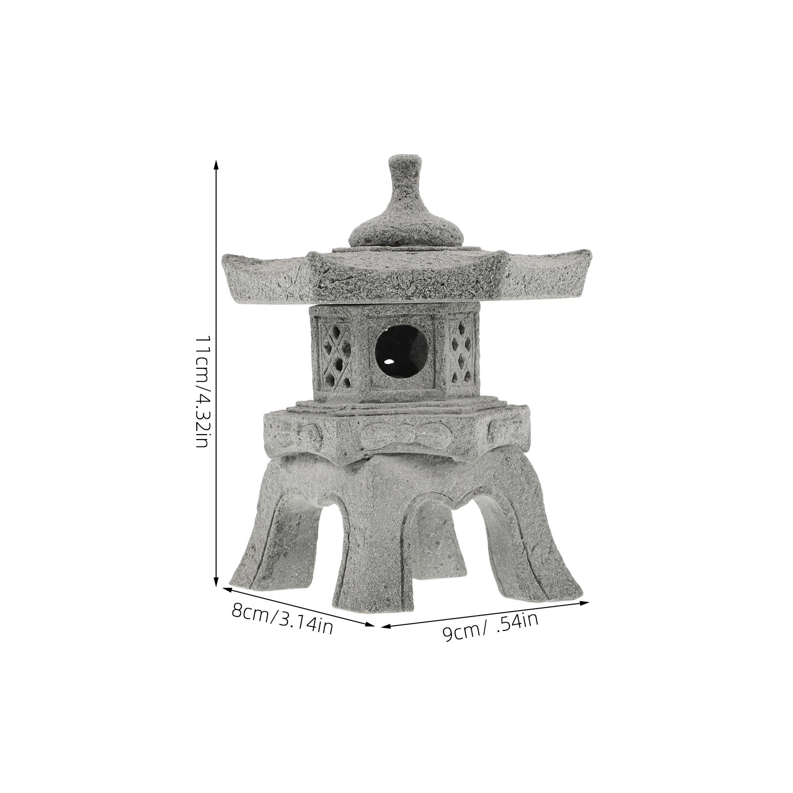 1Set Delicate Mini Pagoda Stat - Landscape Bonsai Garden のレビューと価格