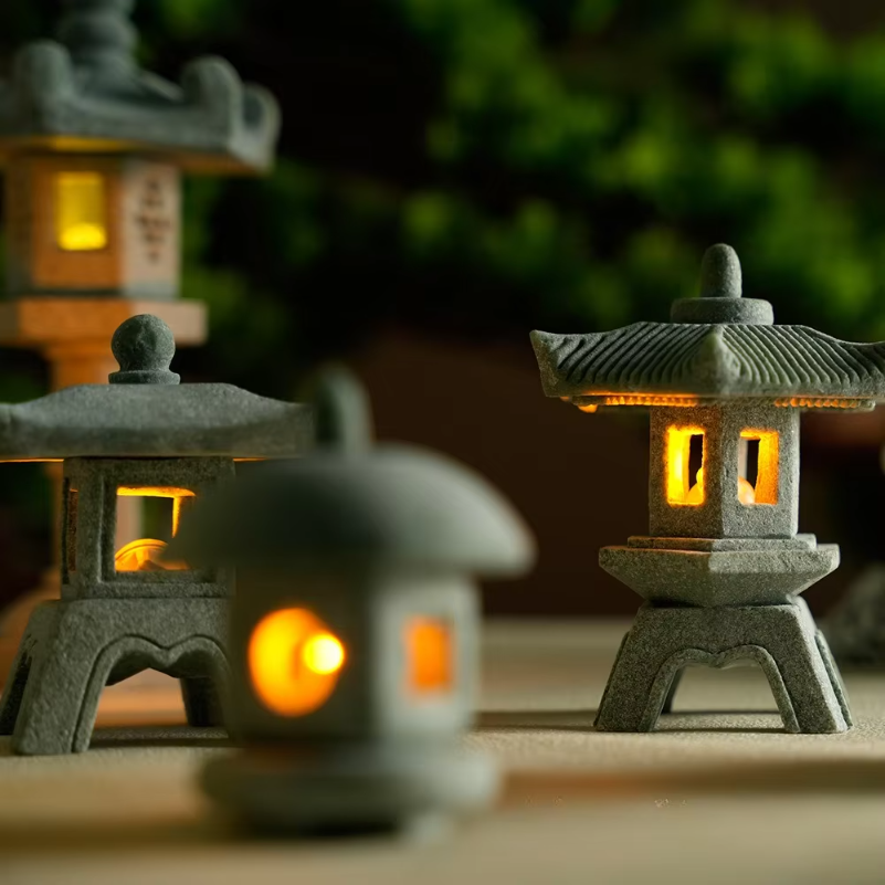 Mini Pagoda Lantern Light Gard - Landscape Bonsai Garden のレビューと価格