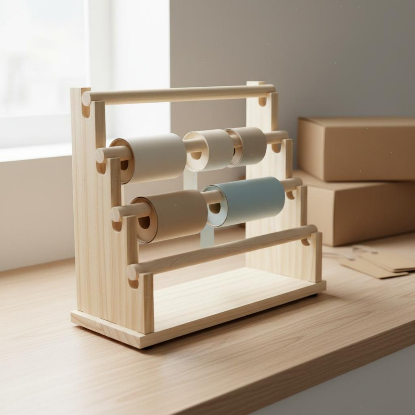 Desktop Jewelry Rack Natural W - Display Stand Wood のレビューと価格