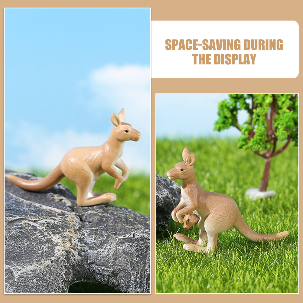 4Pcs Mini Kangaroo Ornament Mi - Landscape Bonsai Garden のレビューと価格