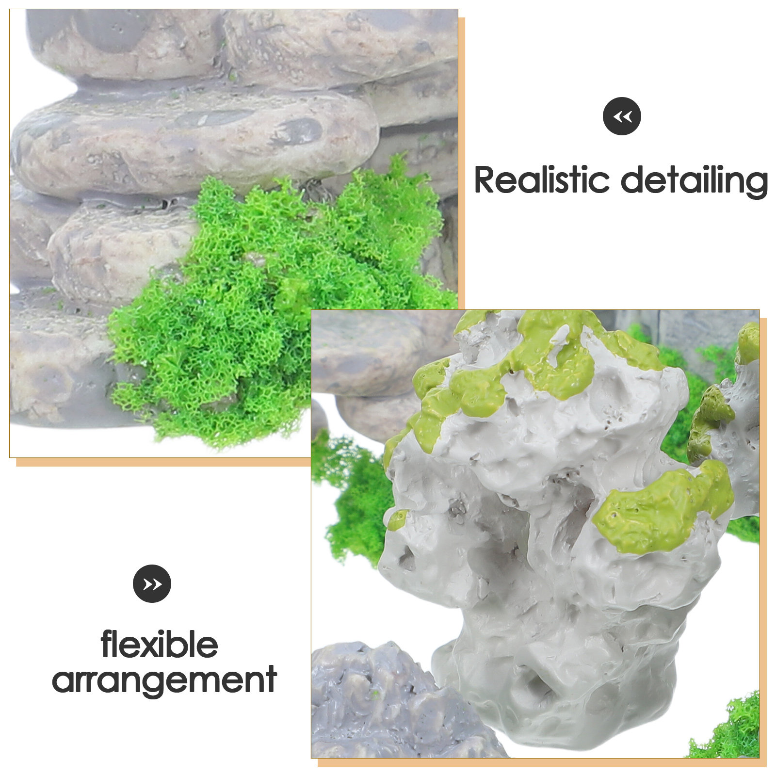 1Set Mini Rockery Ornaments Se - Bonsai Zen Garden Set のレビューと価格