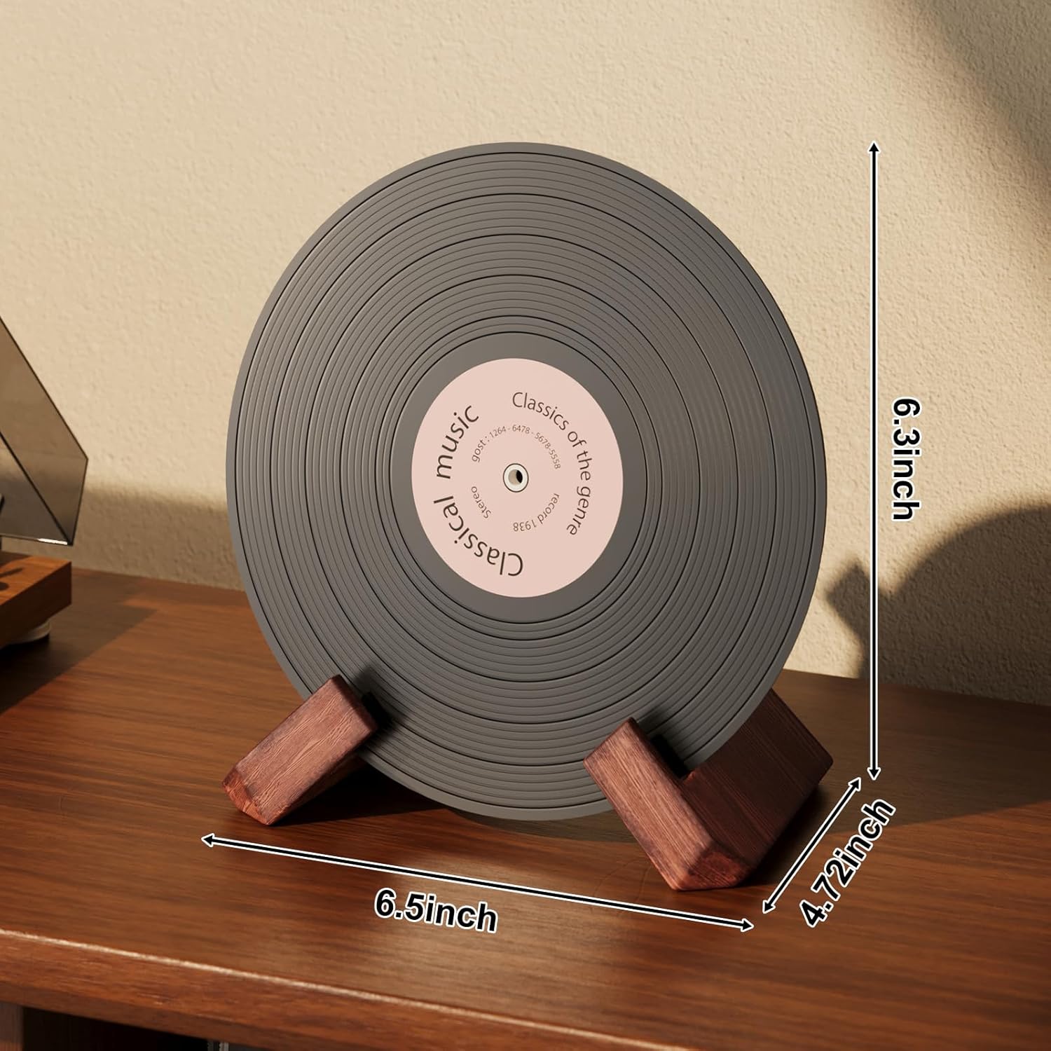 Single Wood Vinyl Record Stand - Display Stand Wood のレビューと価格