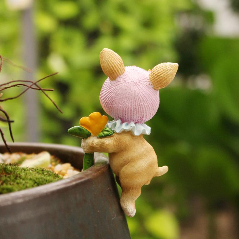 New Miniature Hanging Cat Figu - Bonsai Garden Pot のレビューと価格