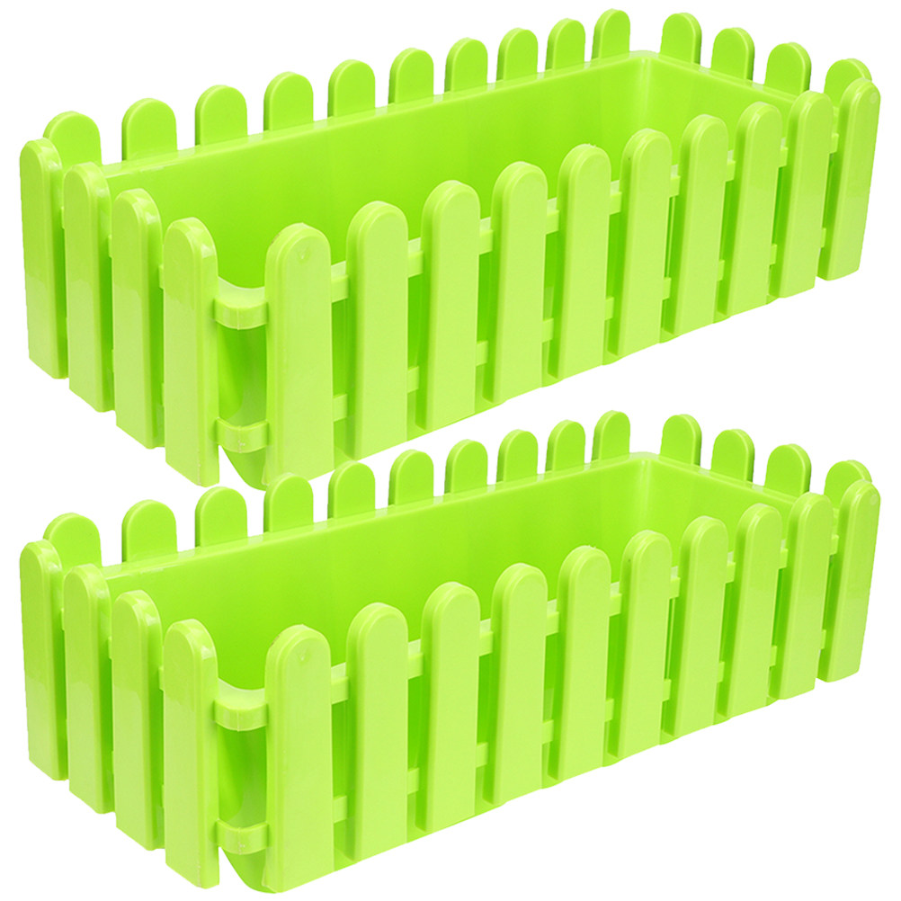 2Pcs Flowerpot Fence Window Bo - Bonsai Garden Pot のレビューと価格