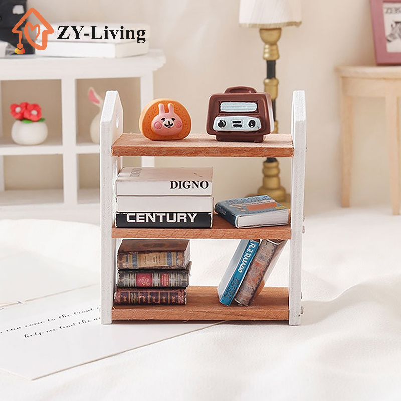 1:12 Dollhouse Miniature Books - Display Stand Wood のレビューと価格