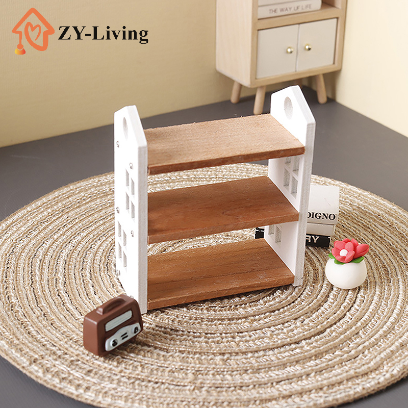 1:12 Dollhouse Miniature Books - Display Stand Wood のレビューと価格