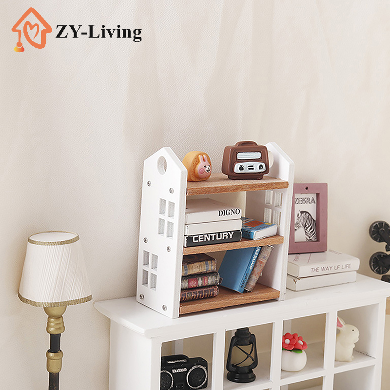 1:12 Dollhouse Miniature Books - Display Stand Wood のレビューと価格