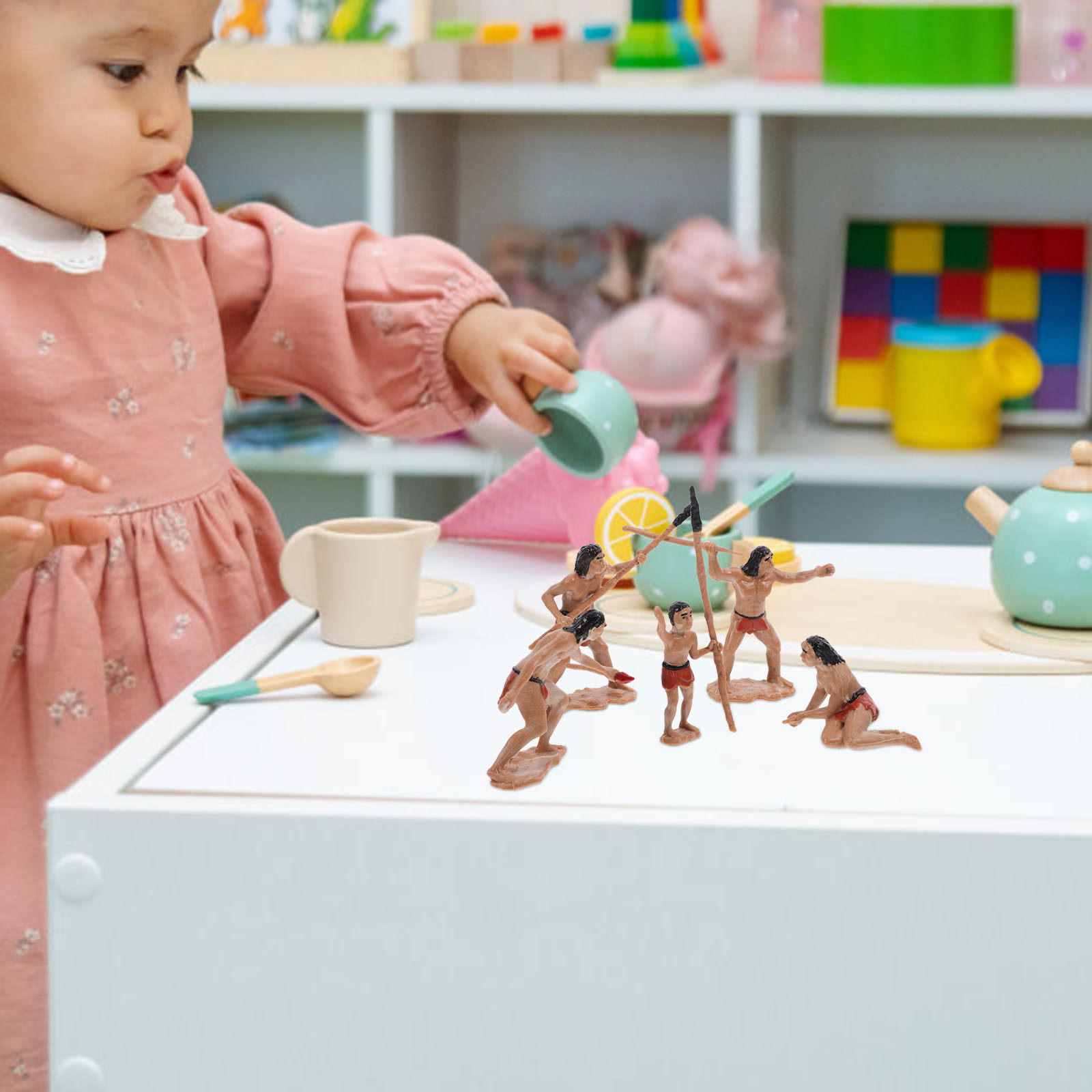 1Set Mini Primitive Men Farmho - Landscape Bonsai Garden のレビューと価格