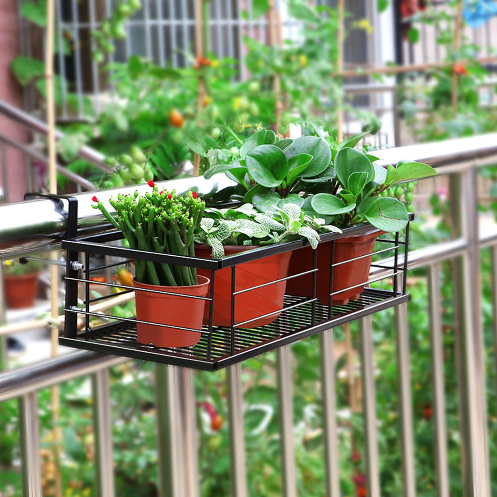 1Pcs Balcony Hanging Flower Po - Bonsai Garden Pot のレビューと価格
