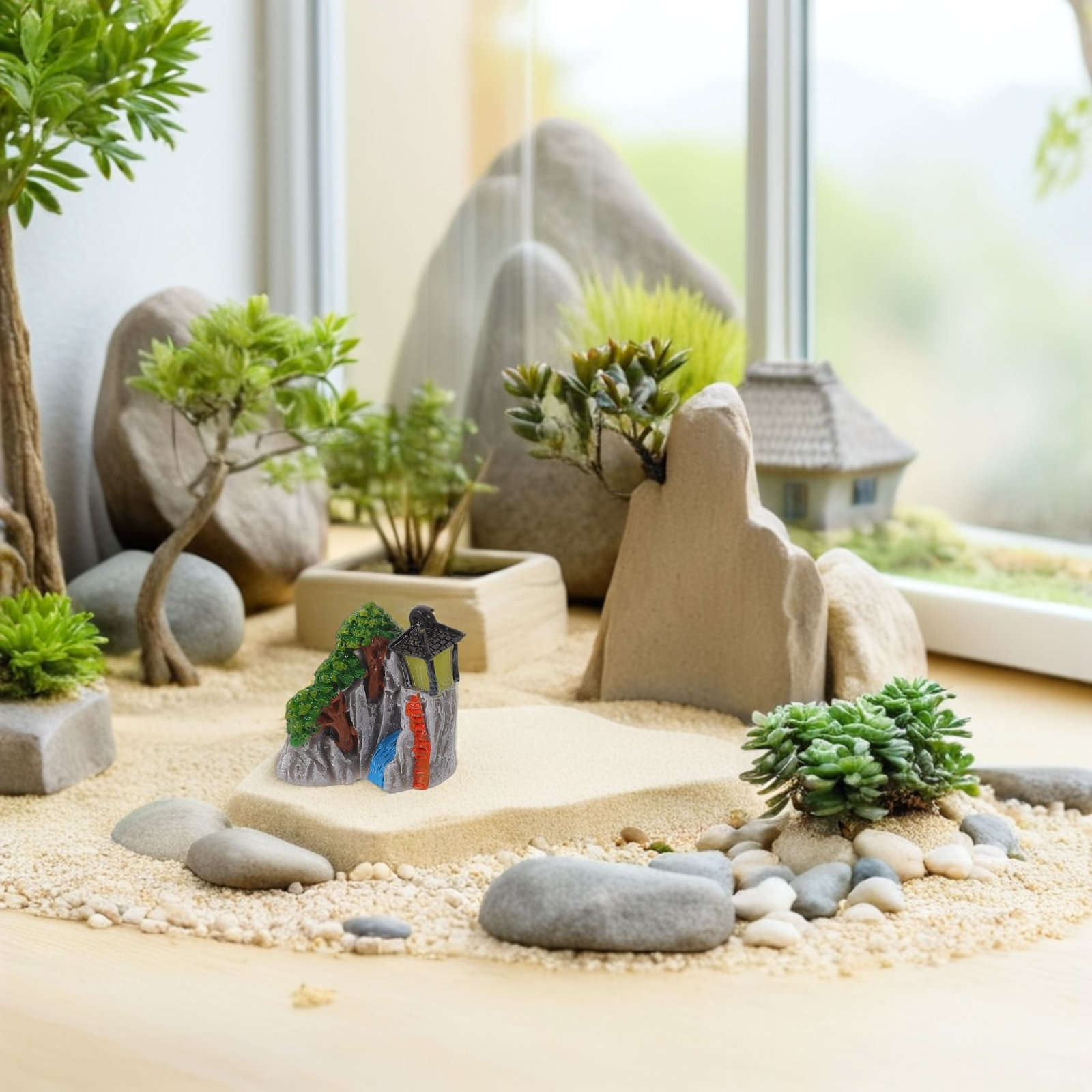 8Pcs Glow Rockery Mountain Min - Bonsai Zen Garden Set のレビューと価格