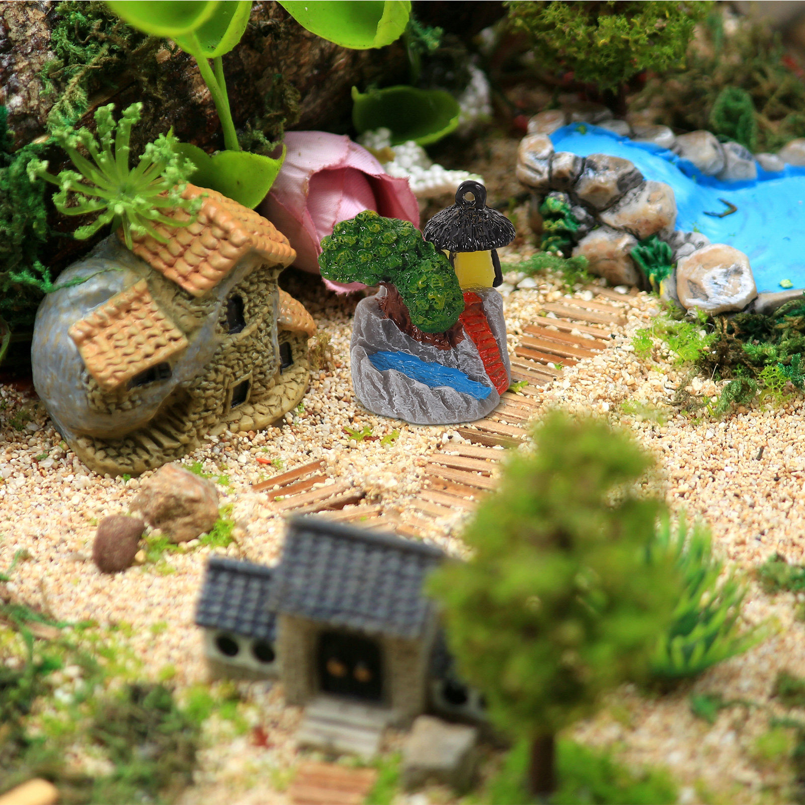 8Pcs Glow Rockery Mountain Min - Bonsai Zen Garden Set のレビューと価格