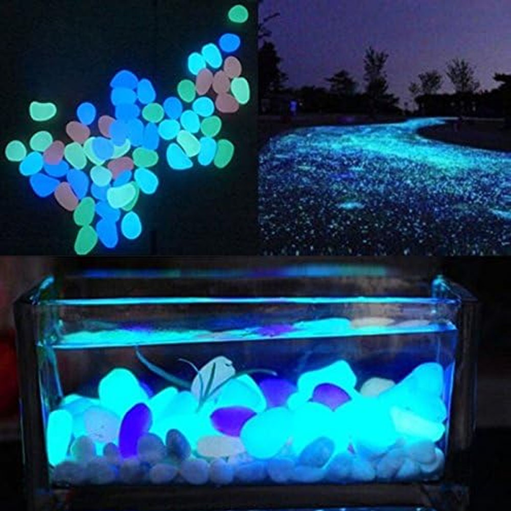 Fish Tank Rocks Glow Blue Pebb - Bonsai Garden Zen のレビューと価格