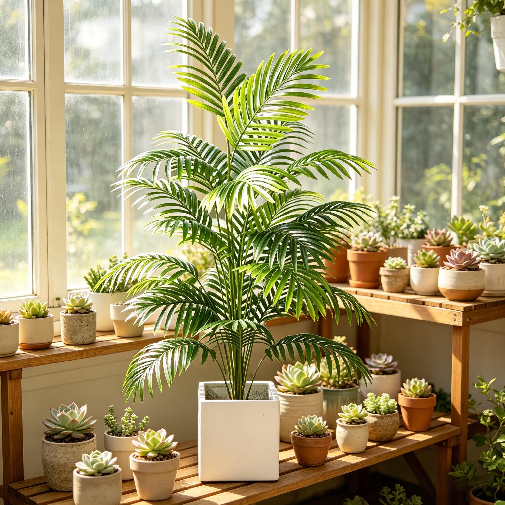 Fake Artificial Areca Palm Bon - Bonsai Garden Indoor のレビューと価格