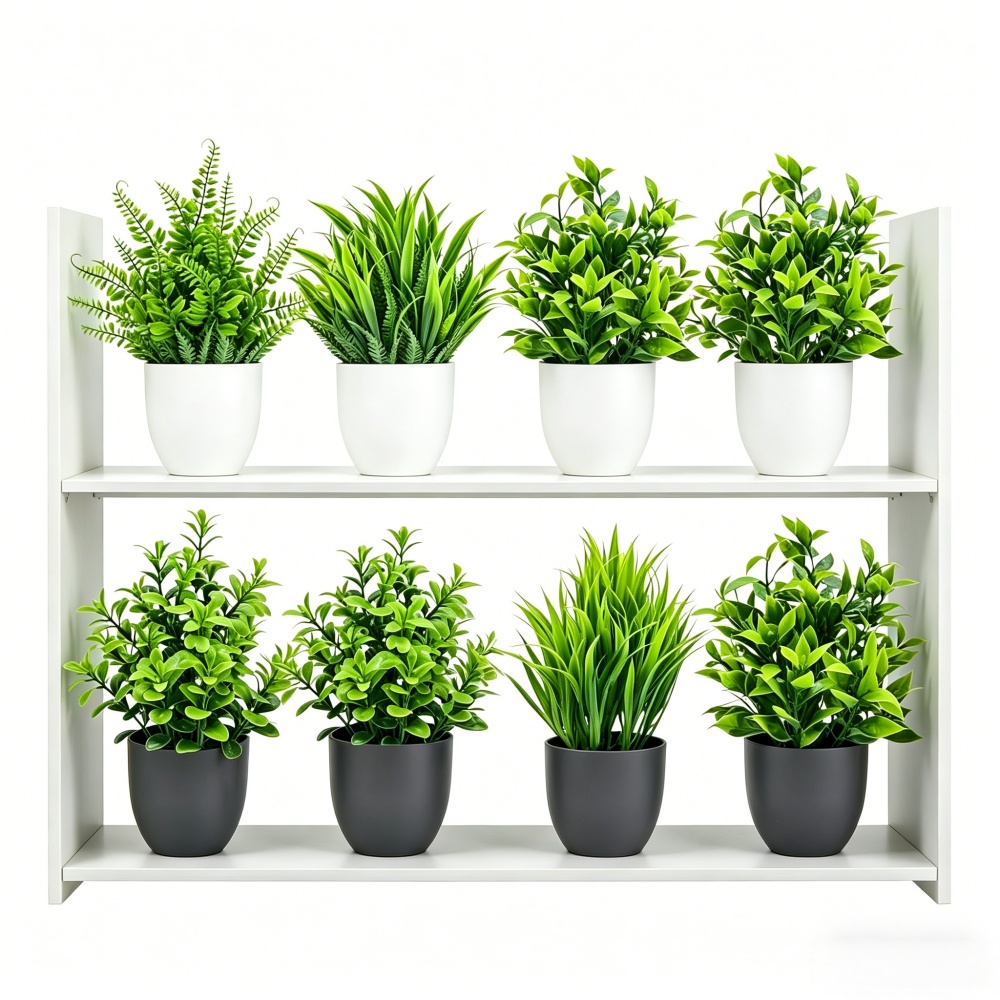 4pcs/set Mini Artificial Plant - Bonsai Garden Indoor のレビューと価格