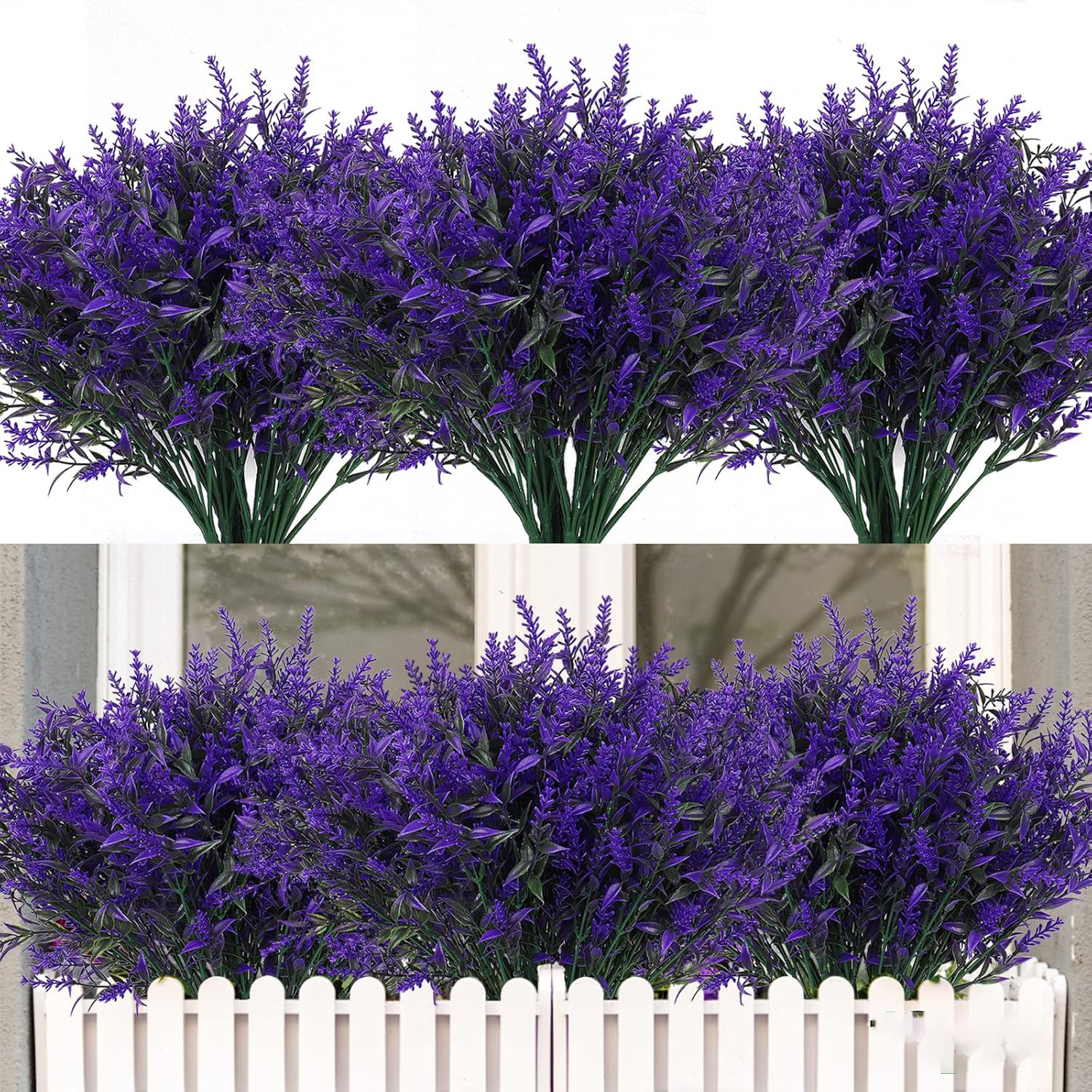 Artificial Flowers Plastic Lav - Bonsai Garden Home のレビューと価格