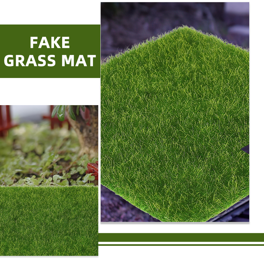 10 Pcs Artificial Grass Mat 15 - Bonsai Garden Home のレビューと価格