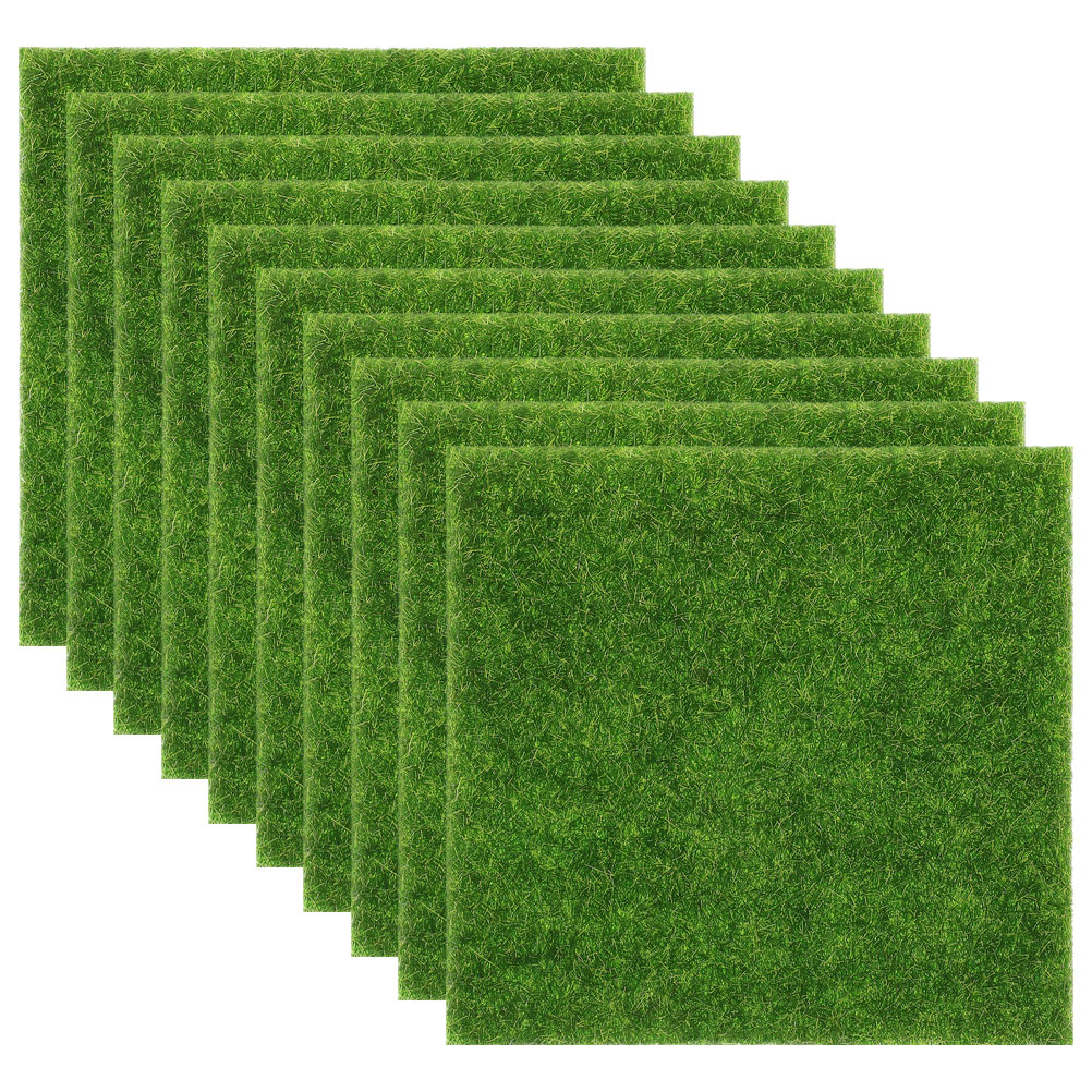 10 Pcs Artificial Grass Mat 15 - Bonsai Garden Home のレビューと価格