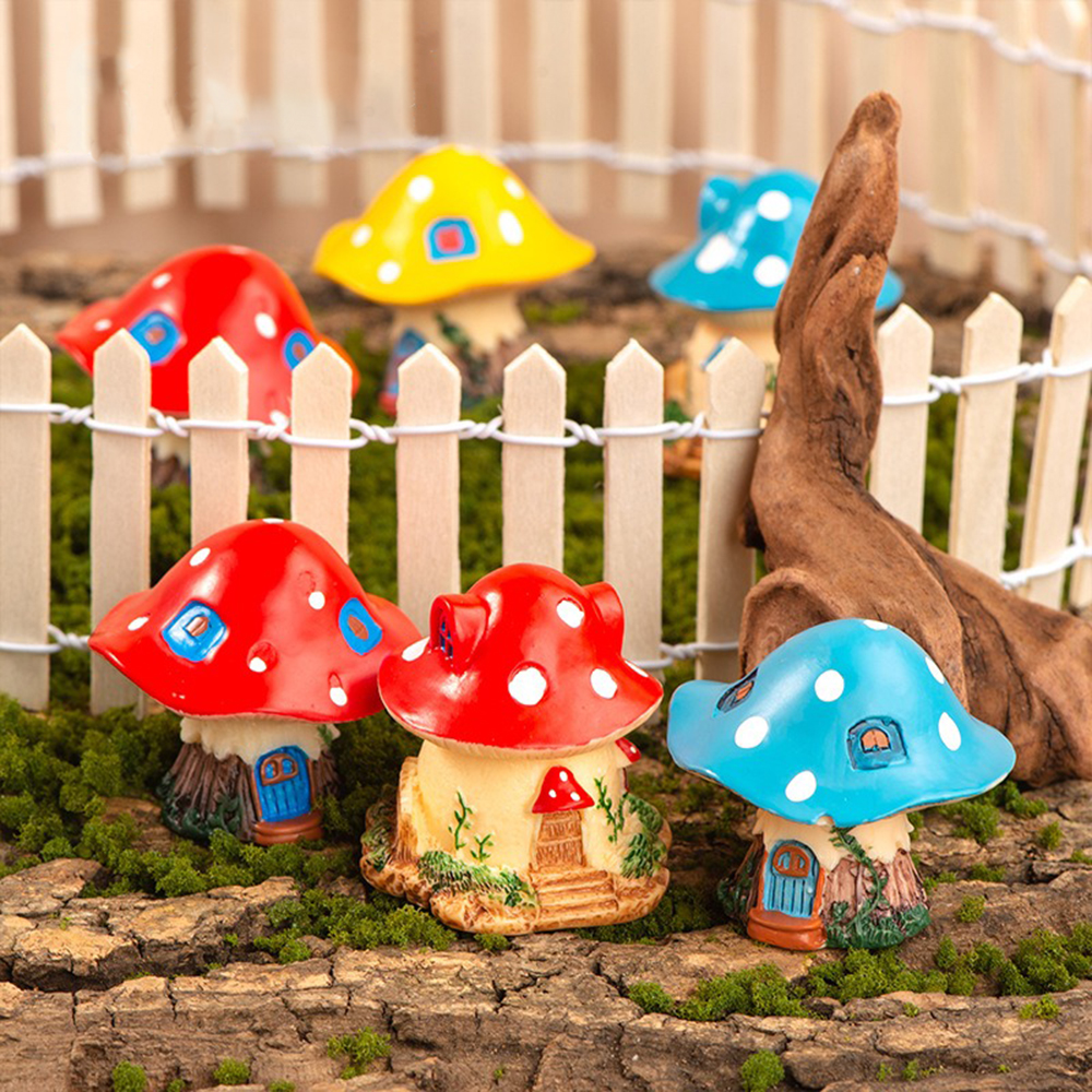 Mini Mushroom Ornaments Garden - Landscape Bonsai Garden のレビューと価格