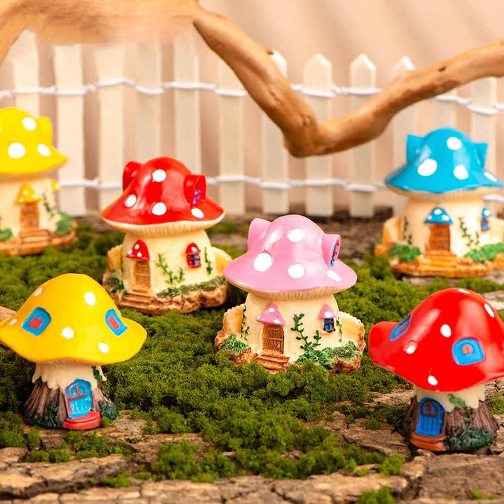 Mini Mushroom Ornaments Garden - Landscape Bonsai Garden のレビューと価格