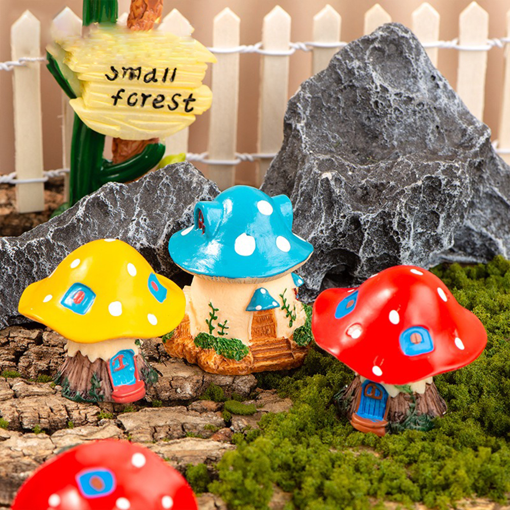 Mini Mushroom Ornaments Garden - Landscape Bonsai Garden のレビューと価格