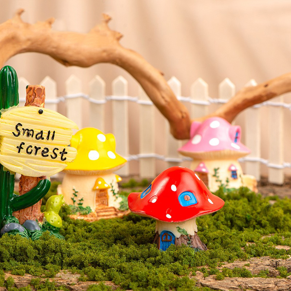 Mini Mushroom Ornaments Garden - Landscape Bonsai Garden のレビューと価格